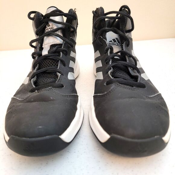 Adidas Boys Isolation 2 K C75843 Mid Top Basketball Shoes Sneakers Black Sz 7 - Picture 4 of 10